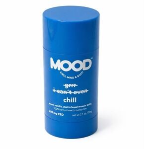 MOOD Muscle Balm 200mg Warm Vanilla Hemp-Based Cruelty-Free 2.5oz Stick NEW